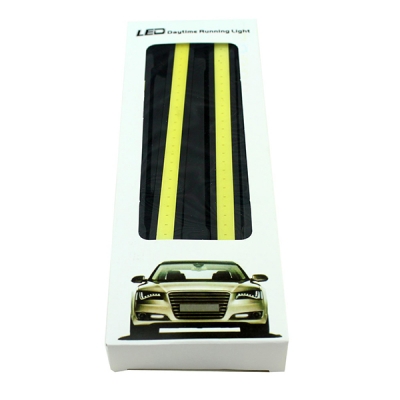  Daytime Running Light White COB DRL L Shap 14MM/17CM