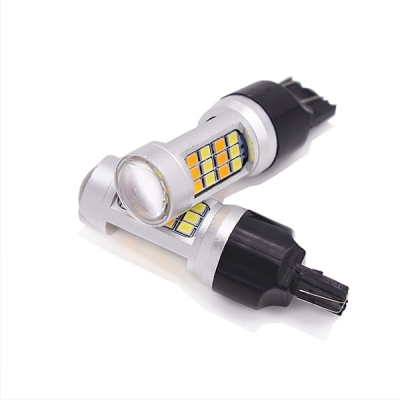 Switchback LED 2835 SMD de dos colores Blanco Ámbar 1157 3157 7443