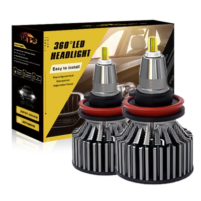 Kit de faros delanteros LED R1T 360 Bombilla 80W 16000LM