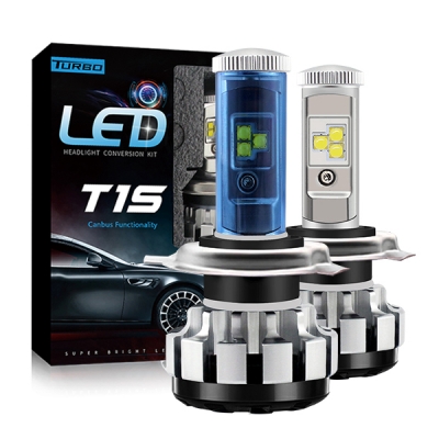 T1S Turbo Fan LED Headlight Kit Bulb 80W 8000LM